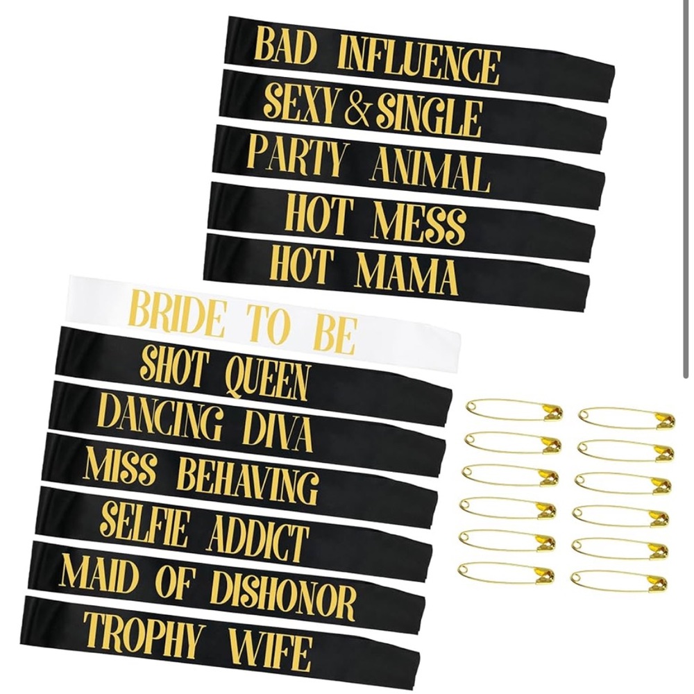 Bachelorette Sashes
